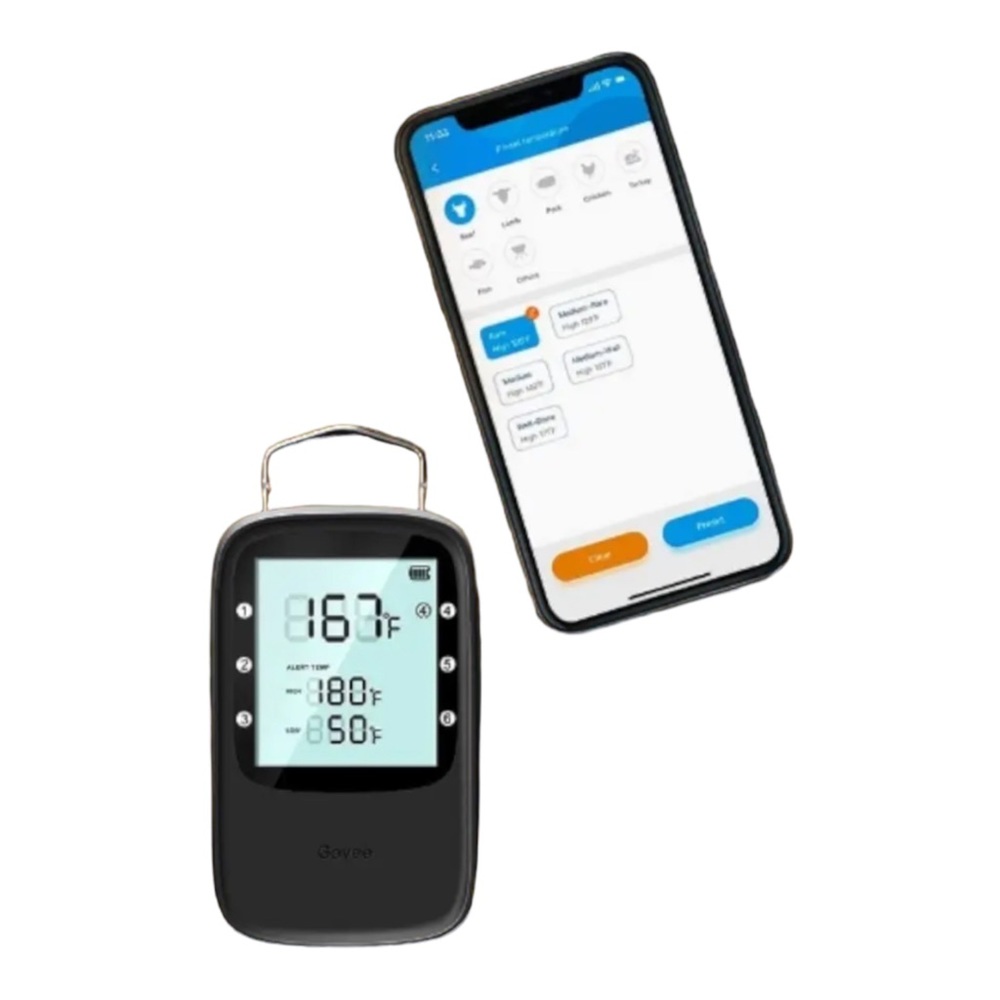 Govee SmartMeat Bluetooth Meat Thermometer Digital Wireless Meat Thermometer for